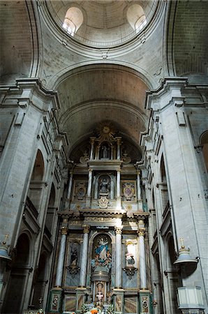 santiago de compostela - Interior of church at the Convent of San Francisco de Valdedios, Santiago de Compostela, Galicia, Spain, Europe Fotografie stock - Rights-Managed, Codice: 841-02993227