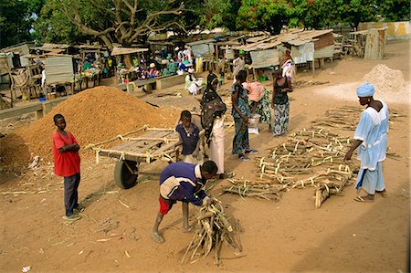 Village market near Banjul, Gambia, West Africa, Africa Stock Photo - Rights-Managed, Code: 841-02993295