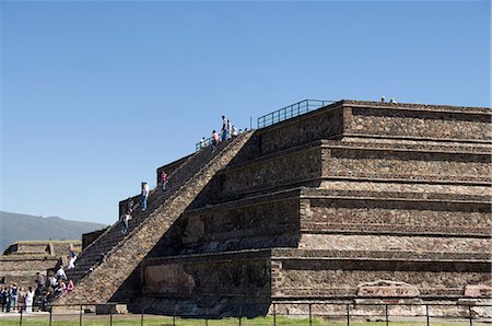 simsearch:841-02993407,k - The Citadel, Teotihuacan, UNESCO World Heritage Site, north of Mexico City, Mexico, North America Fotografie stock - Rights-Managed, Codice: 841-02993353