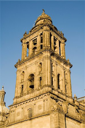 el zócalo - Metropolitan Cathedral, Zocalo, Centro Historico, Mexico City, Mexico, North America Foto de stock - Con derechos protegidos, Código: 841-02993381