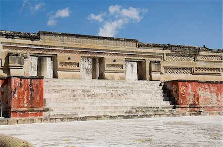 simsearch:841-02993407,k - Palace of the Columns, Mitla, ancient Mixtec site, Oaxaca, Mexico, North America Fotografie stock - Rights-Managed, Codice: 841-02993491
