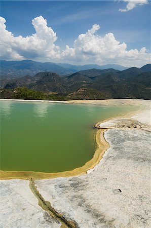 simsearch:841-02993470,k - Hierve el Agua (l'eau bout), hot springs, Oaxaca, au Mexique, en Amérique du Nord Photographie de stock - Rights-Managed, Code: 841-02993511