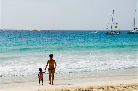 santa maria - Beach at Santa Maria, Sal (Salt), Cape Verde Islands, Africa Foto de stock - Con derechos protegidos, Código: 841-02993622