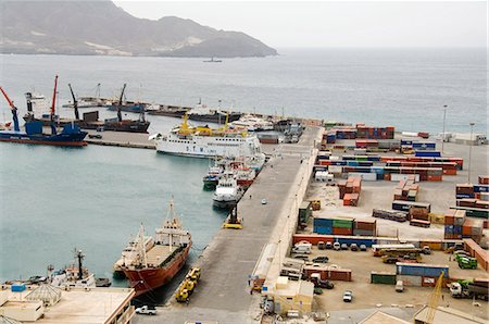 Port of Mindelo, Sao Vicente, Cape Verde Islands, Africa Foto de stock - Con derechos protegidos, Código: 841-02993658