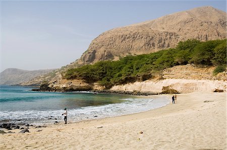 santiago island - Beach, Tarrafal, Santiago, Cape Verde Islands, Africa Foto de stock - Con derechos protegidos, Código: 841-02993677