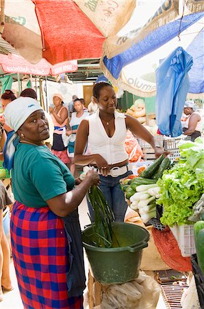 The African market in the old city of Praia on the Plateau, Praia, Santiago, Cape Verde Islands, Africa Stock Photo - Rights-Managed, Code: 841-02993721