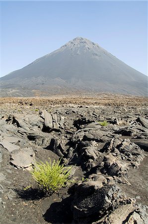 fogo island - Vue de la caldeira du volcan de Pico de Fogo, Fogo (feu), Cap vert, Afrique Photographie de stock - Rights-Managed, Code: 841-02993748