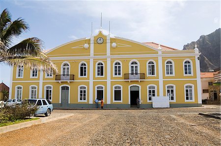 santo antao island - Beautifully restored municipal colonial building, Ponto do Sol, Ribiera Grande, Santo Antao, Cape Verde Islands, Africa Stock Photo - Rights-Managed, Code: 841-02993804