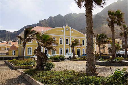 santo antao island - Beautifully restored municipal colonial building, Ponto do Sol, Ribiera Grande, Santo Antao, Cape Verde Islands, Africa Stock Photo - Rights-Managed, Code: 841-02993805