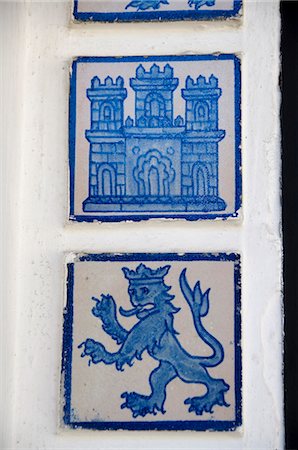 Royal tiles, Real Alcazar, Santa Cruz district, Seville, Andalusia (Andalucia), Spain, Europe Foto de stock - Con derechos protegidos, Código: 841-02993975