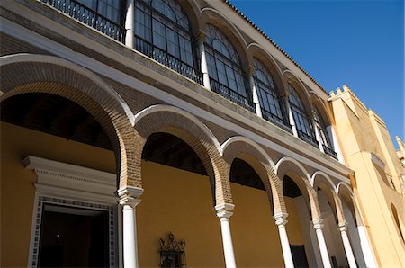 simsearch:841-02994026,k - Detail of building in the Patio de la Monteria, Real Alcazar, Santa Cruz district, Seville, Andalusia (Andalucia), Spain, Europe Stock Photo - Rights-Managed, Code: 841-02993972
