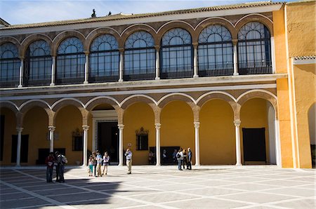 simsearch:841-02993973,k - Patio de la Monteria, Real Alcazar, patrimoine mondial de l'UNESCO, le quartier de Santa Cruz, Séville, Andalousie (Andalucia), Espagne, Europe Photographie de stock - Rights-Managed, Code: 841-02993973