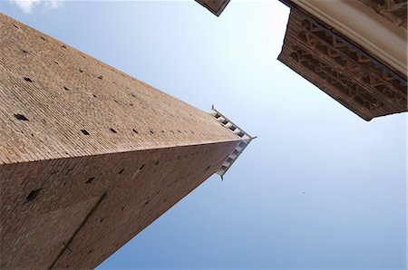 palazzo publico - View of the Palazzo Pubblico with its bell tower, Siena, UNESCO World Heritage Site, Tuscany, Italy, Europe Foto de stock - Con derechos protegidos, Código: 841-03027922