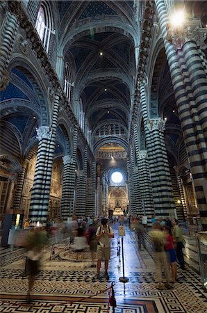 duomo italy interior - Interior of the Duomo (Cathedral), Siena, Tuscany, Italy, Europe Stock Photo - Rights-Managed, Code: 841-03027934