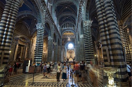 siena cathedral - Interior of the Duomo (Cathedral), Siena, Tuscany, Italy, Europe Stock Photo - Rights-Managed, Code: 841-03027933