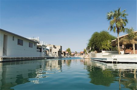 Colorado River dividing California and Arizona, near Parker, Arizona, United States of America, North America Stock Photo - Rights-Managed, Code: 841-03028163