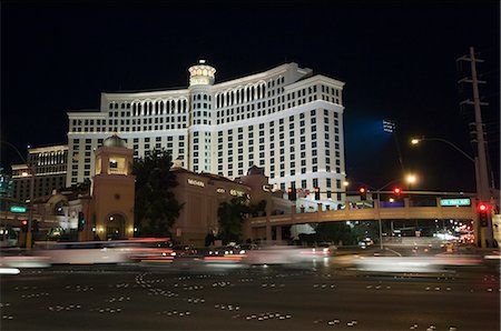 The Bellagio Hotel on The Strip (Las Vegas Boulevard), Las Vegas, Nevada, United States of America, North America Fotografie stock - Rights-Managed, Codice: 841-03028227