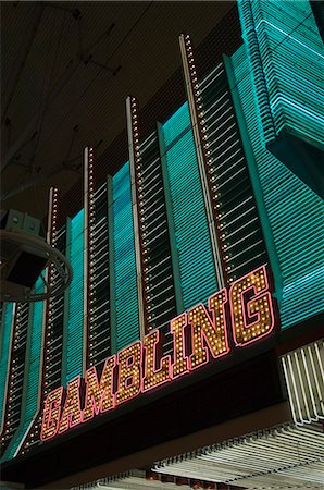 Binion's, Fremont Street, the older part of Las Vegas, Nevada, United States of America, North America Stock Photo - Rights-Managed, Code: 841-03028278