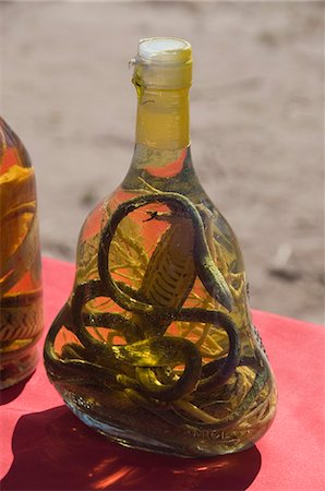 snake - Snakes in bottles of spirits thought to have medicinal properties, Laos, Indochina, Southeast Asia, Asia Stock Photo - Rights-Managed, Code: 841-03028511