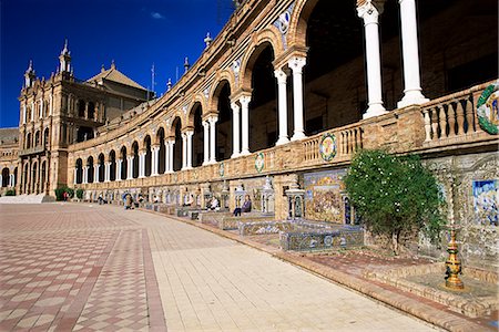 simsearch:841-02713293,k - Plaza de Espana, Seville, Andalucia, Spain, Europe Foto de stock - Con derechos protegidos, Código: 841-03028876