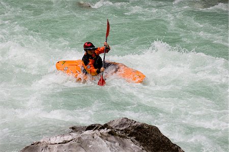 Kayaking in the Soca Valley, Slovenia, Europe Stock Photo - Rights-Managed, Code: 841-03029011