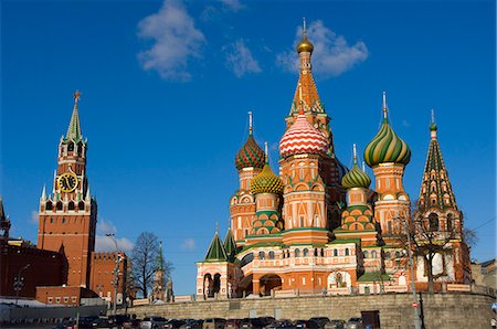 Cathédrale de Saint-Basile, place rouge, Site du patrimoine mondial de l'UNESCO, Moscou, Russie, Europe Photographie de stock - Rights-Managed, Code: 841-03029075