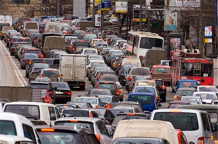 Traffic, Arbatskaya, Moscow, Russia, Europe Stock Photo - Rights-Managed, Code: 841-03029071