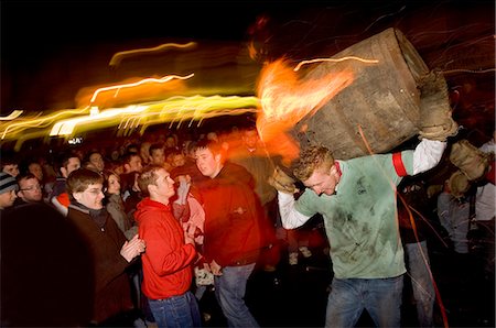 devonshire england - Rolling of the Tar Barrels, Ottery St. Mary, Devon, England, United Kingdom, Europe Stock Photo - Rights-Managed, Code: 841-03029096