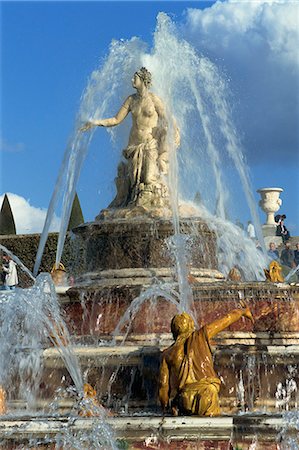 Grandes Eaux, Latone fountain, Chateau de Versailles, France, Europe Foto de stock - Con derechos protegidos, Código: 841-03029166