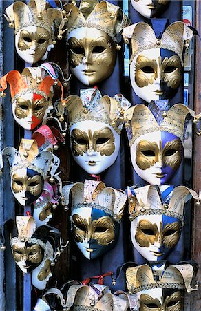 Carnival masks, Venice, Veneto, Italy, Europe Foto de stock - Con derechos protegidos, Código: 841-03029525