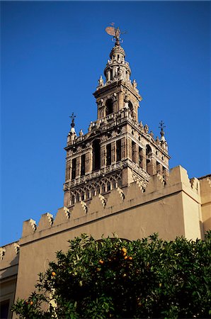 simsearch:841-02709256,k - La Giralda and orange trees, Seville, Andalucia, Spain, Europe Stock Photo - Rights-Managed, Code: 841-03029658
