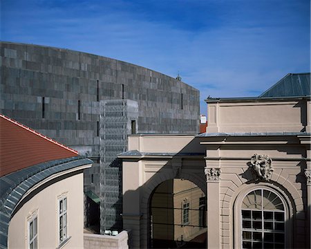 Museum of Modern Art, MuseumsQuartier (quartier des musées), neuf en 2001, Vienne, Autriche, Europe Photographie de stock - Rights-Managed, Code: 841-03029668