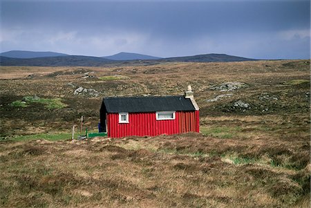 simsearch:841-02704565,k - Cabane rouge (shieling), Achmore, Isle of Lewis, Hébrides extérieures, Western Isles, Écosse, Royaume-Uni, Europe Photographie de stock - Rights-Managed, Code: 841-03029726