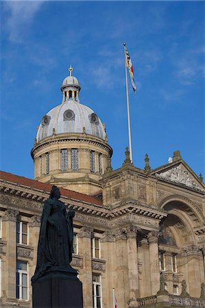 reine victoria - Statue de la Reine Victoria et Council House, Victoria Square, Birmingham, Angleterre, Royaume-Uni, Europe Photographie de stock - Rights-Managed, Code: 841-03029824