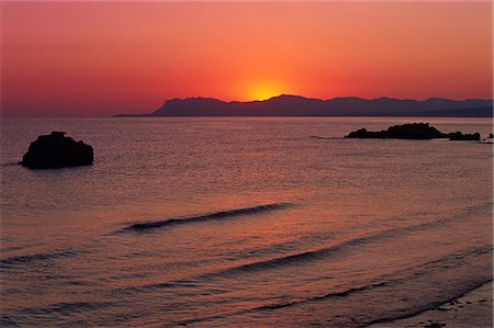 Agia Marina beach at dawn, Crete, Greek Islands, Greece, Europe Stock Photo - Rights-Managed, Code: 841-03029855