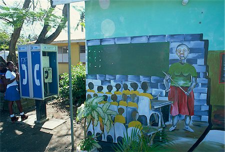 Village intérieur, Dominique, îles sous-le-vent, Antilles, Caraïbes, Amérique centrale Photographie de stock - Rights-Managed, Code: 841-03034101