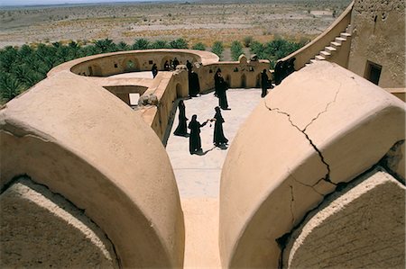 Jabrin castle,Nizwa region,Sultanate of Oman,Middle East Foto de stock - Direito Controlado, Número: 841-03034125
