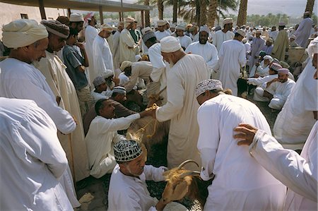 Freitagsmarkt in den Souk, Stadt von Nizwa, Sultanat Oman, Naher Osten Stockbilder - Lizenzpflichtiges, Bildnummer: 841-03034126