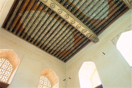 Jabrin castle,Nizwa region,Sultanate of Oman,Middle East Foto de stock - Direito Controlado, Número: 841-03034134