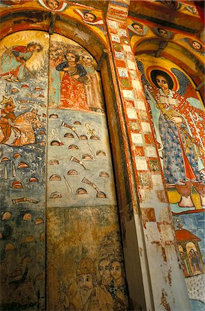 ethiopian church art - Narga Selassi church,Isle of Dek,Lake Tana,Gondar region,Ethiopia,Africa Stock Photo - Rights-Managed, Code: 841-03034168