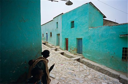 ethiopian house - Village de Adua (Adwa) (Adowa), lieu historique où Menelik a battu les italiens dans la bataille, région de Tigre, Ethiopie, Afrique Photographie de stock - Rights-Managed, Code: 841-03034181