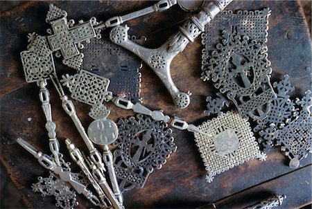 Metal objects in the blacksmith's workshop,Axoum (Axum),Tigre region,Ethiopia,Africa Stock Photo - Rights-Managed, Code: 841-03034199