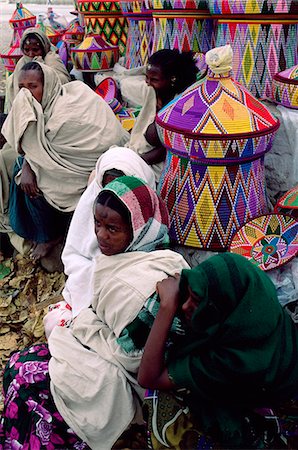 Women in basket-work market,Axoum (Axum) (Aksum),Tigre region,Ethiopia,Africa Stock Photo - Rights-Managed, Code: 841-03034192