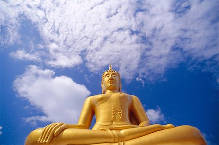 Grande statue de Bouddha, Ko Samui, Thaïlande Photographie de stock - Rights-Managed, Code: 841-03034859