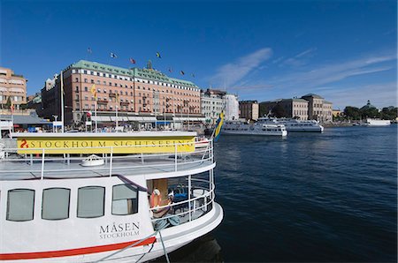 simsearch:700-02289477,k - Sightseeing Boat,Stockholm,Sweden Foto de stock - Con derechos protegidos, Código: 841-03035071