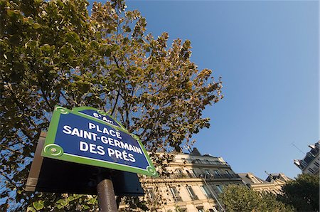 Saint Germain Sign,Paris,France Stock Photo - Rights-Managed, Code: 841-03035127