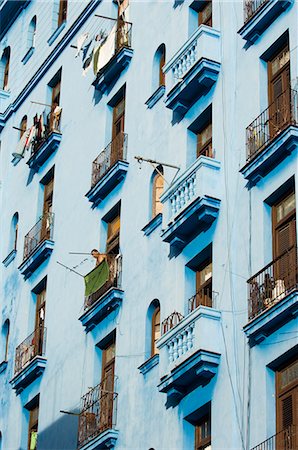 Blue Building,Havana,Cuba Stock Photo - Rights-Managed, Code: 841-03035239