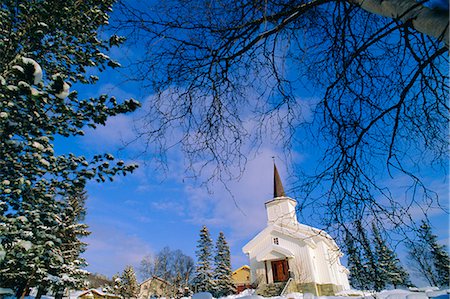 simsearch:841-03066328,k - Church near Evje,Norway Foto de stock - Con derechos protegidos, Código: 841-03035647