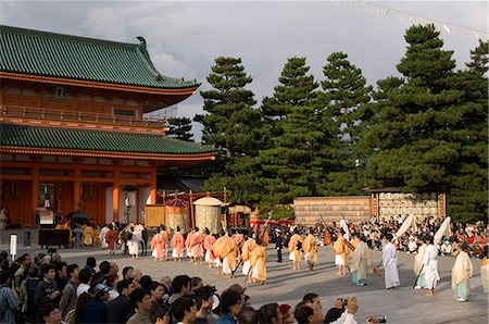 Costumes traditionnels de Jidai Festival, Festival des âges, le sanctuaire Heian jingu, Kyoto, Japon, Asie Photographie de stock - Rights-Managed, Code: 841-03035781