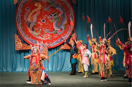 Oeil de Taipei, théâtre chinois, spectacle de danse culturelle, ville de Taipei, Taiwan, Asie Photographie de stock - Rights-Managed, Code: 841-03035833